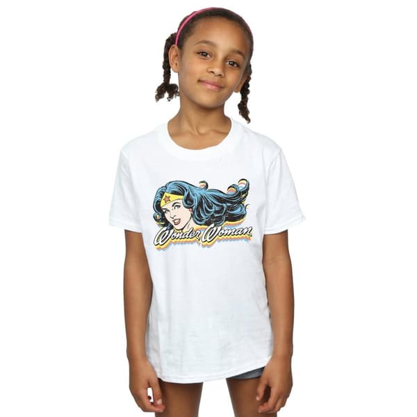 DC Comics Wonder Woman Smile T-shirt i bomull för flickor