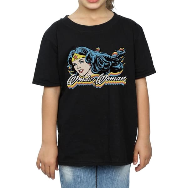 DC Comics Wonder Woman Smile T-shirt i bomull för flickor