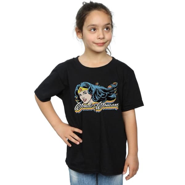 DC Comics Wonder Woman Smile T-shirt i bomull för flickor