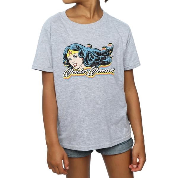 DC Comics Wonder Woman Smile T-shirt i bomull för flickor