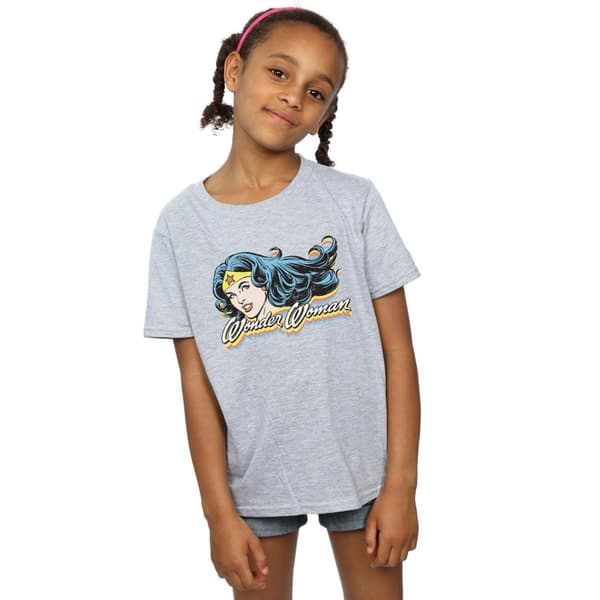 DC Comics Wonder Woman Smile T-shirt i bomull för flickor
