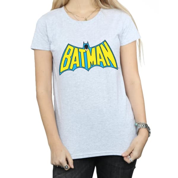 DC Comics Womens/Ladies Batman Retro Logo Cotton T-Shirt