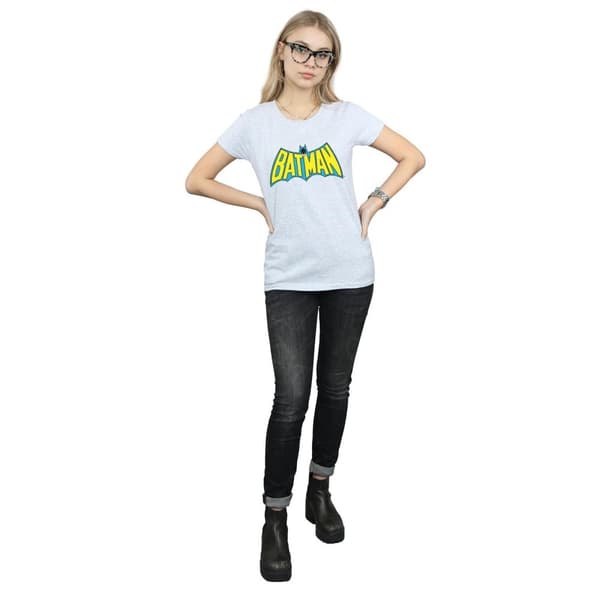 DC Comics Womens/Ladies Batman Retro Logo Cotton T-Shirt