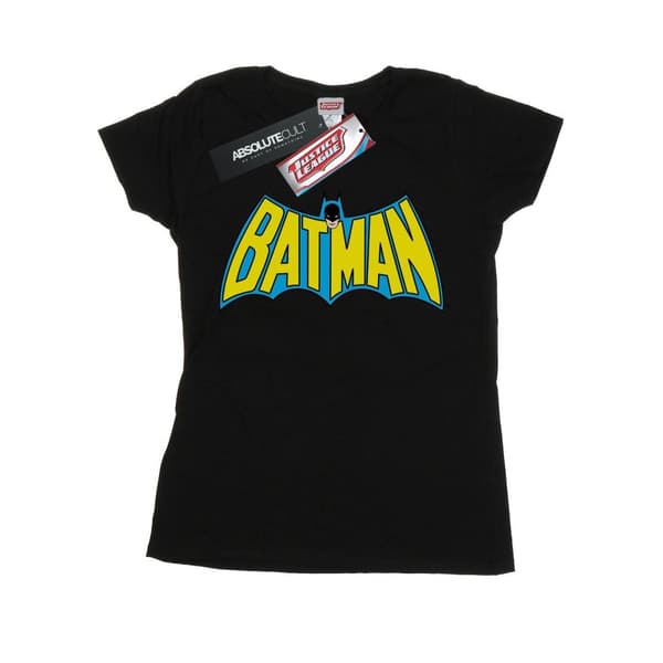DC Comics Womens/Ladies Batman Retro Logo Cotton T-Shirt