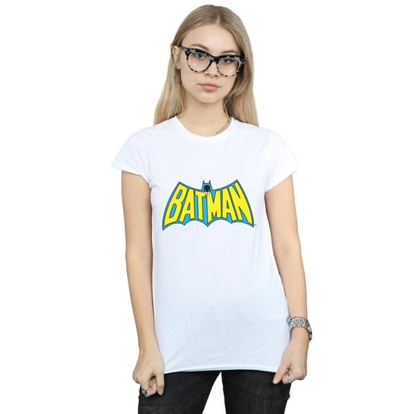 DC Comics Womens/Ladies Batman Retro Logo Cotton T-Shirt