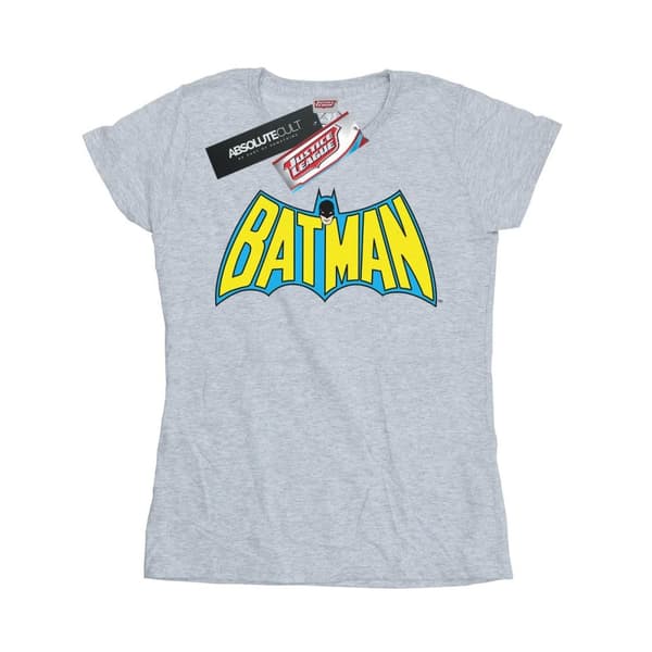 DC Comics Womens/Ladies Batman Retro Logo Cotton T-Shirt