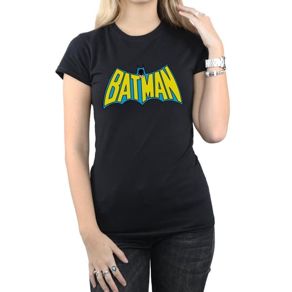 DC Comics Womens/Ladies Batman Retro Logo Cotton T-Shirt
