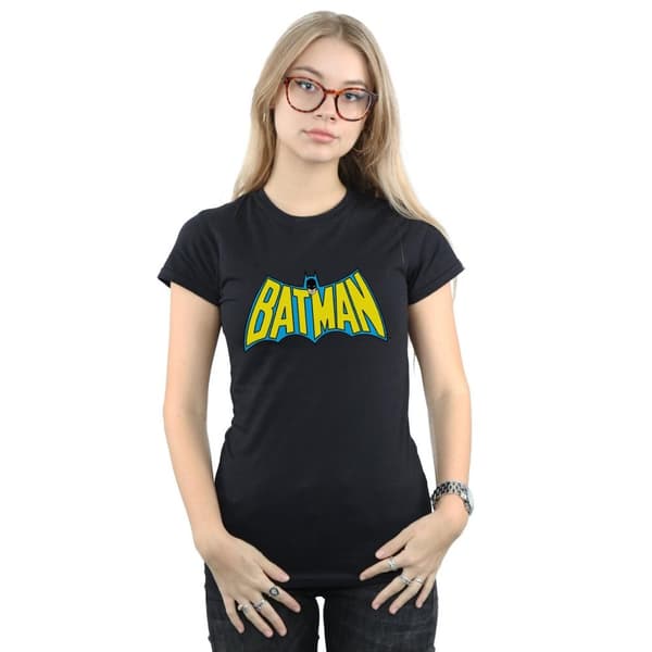 DC Comics Womens/Ladies Batman Retro Logo Cotton T-Shirt