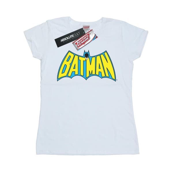 DC Comics Womens/Ladies Batman Retro Logo Cotton T-Shirt