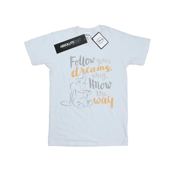 Disney Dumbo Follow Your Dream T-shirt för pojkar White 7-8 Years
