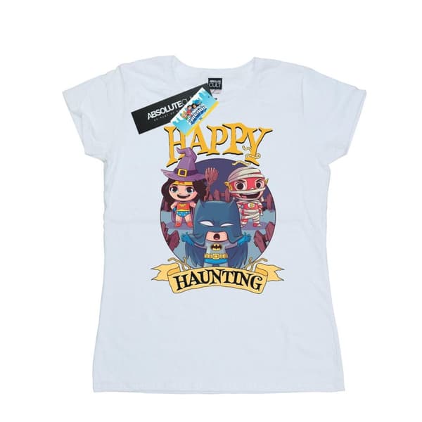 DC Comics Womens/Ladies Super Friends Happy Haunting Cotton T-Shirt