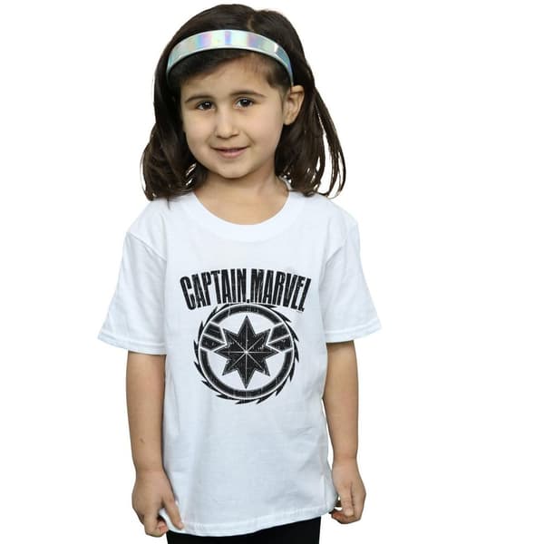 Marvel T-shirt i bomull med blademblem från Captain Marvel