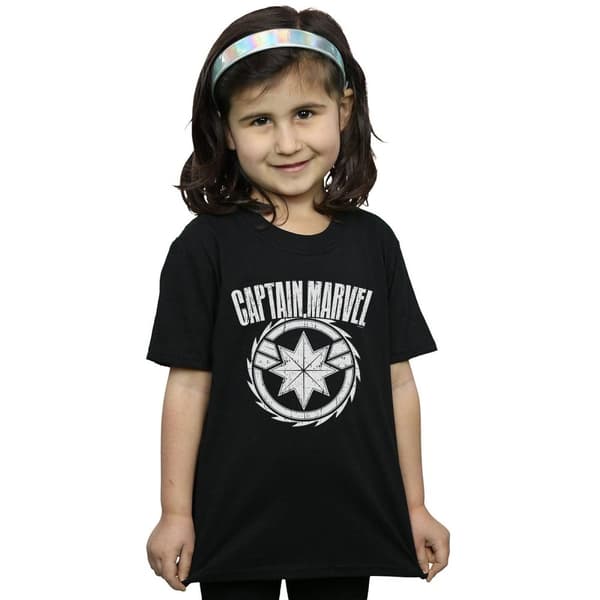 Marvel T-shirt i bomull med blademblem från Captain Marvel