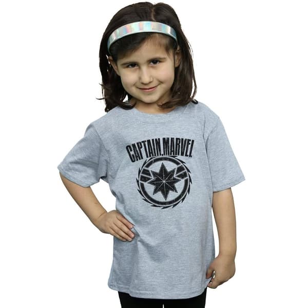 Marvel T-shirt i bomull med blademblem från Captain Marvel