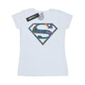 Miniatyrbilde 1 av 5: DC Comics Womens/Ladies Superman Floral Logo 1 Cotton T-Shirt