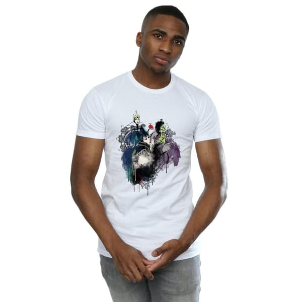 Disney Mens Villains Sketch T-Shirt