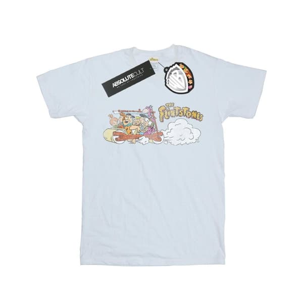 The Flintstones Boys Family Car Distressed T-Shirt