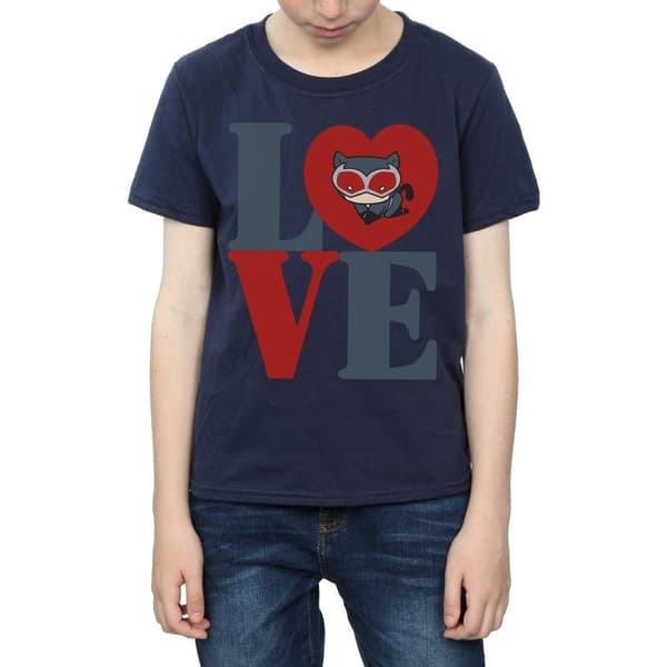 DC Comics Pojkar - Chibi Catwoman Love T-shirt