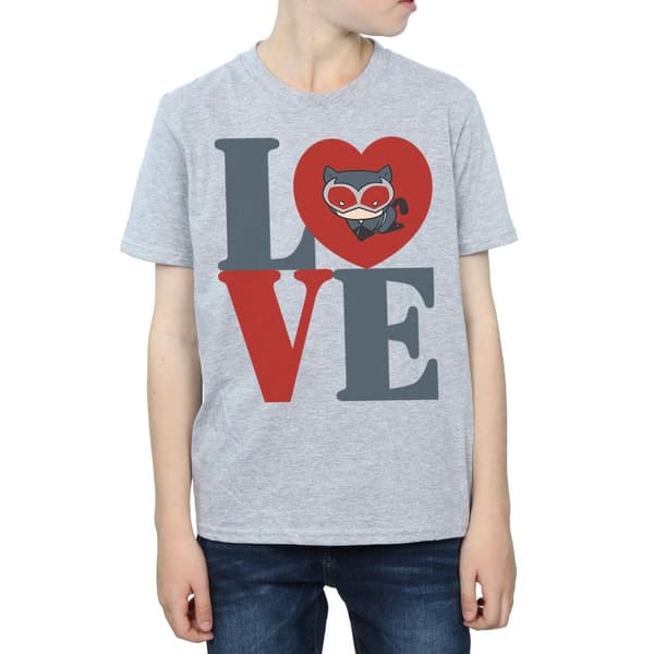 DC Comics Pojkar - Chibi Catwoman Love T-shirt
