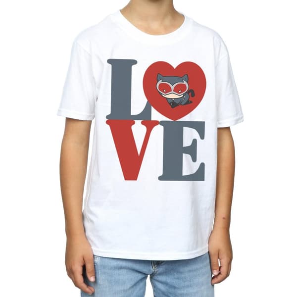 DC Comics Pojkar - Chibi Catwoman Love T-shirt