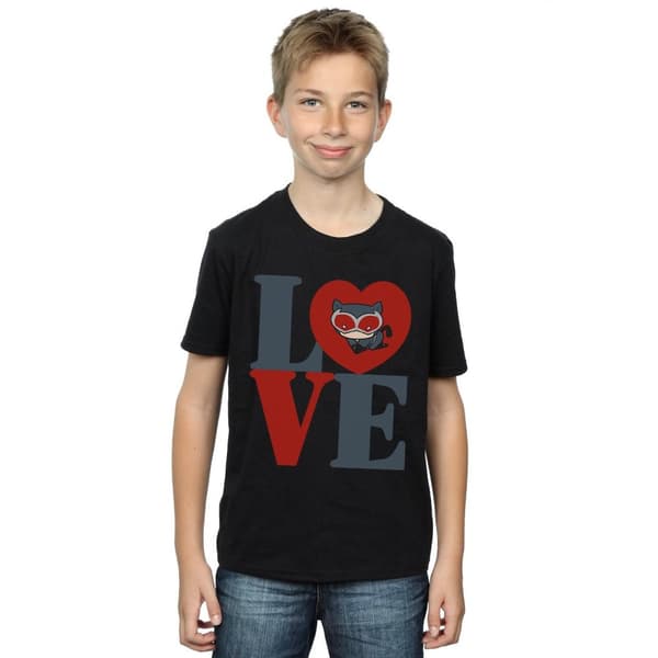 DC Comics Pojkar - Chibi Catwoman Love T-shirt