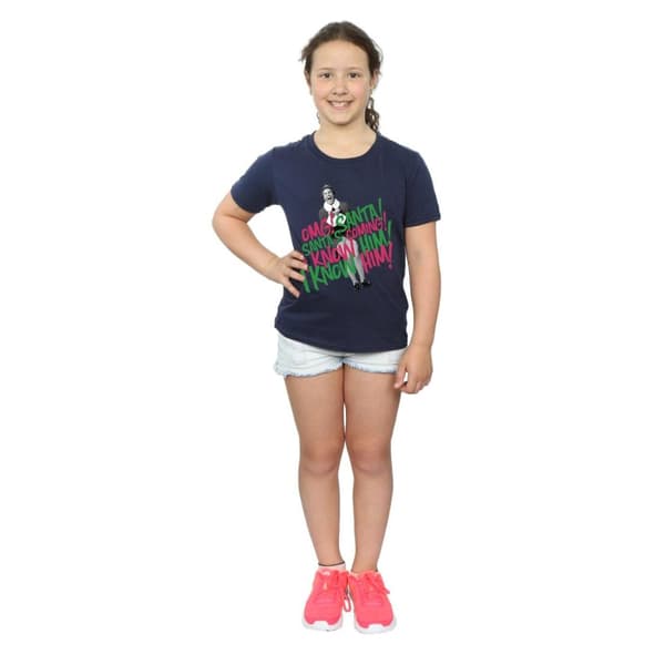 Elf Girls Santa´s Coming Cotton T-Shirt