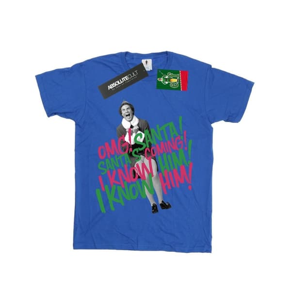 Elf T-shirt i bomull för flickor Santa´s Coming