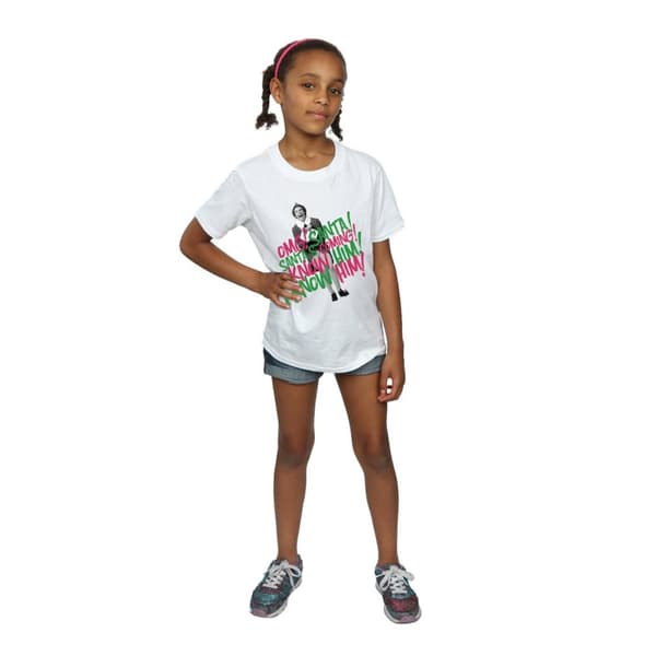 Elf Girls Santa´s Coming Cotton T-Shirt