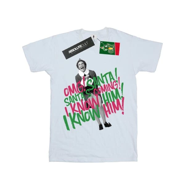 Elf Girls Santa´s Coming Cotton T-Shirt