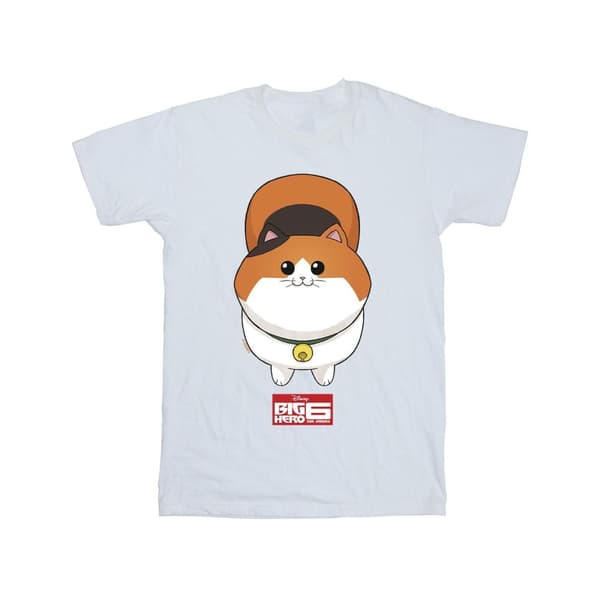 Disney Mens Big Hero 6 Baymax Kitten Face T-shirt