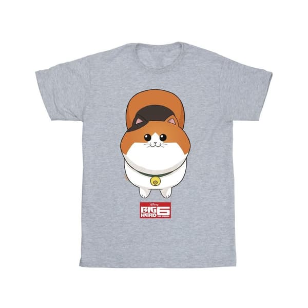 Disney Mens Big Hero 6 Baymax Kitten Face T-shirt