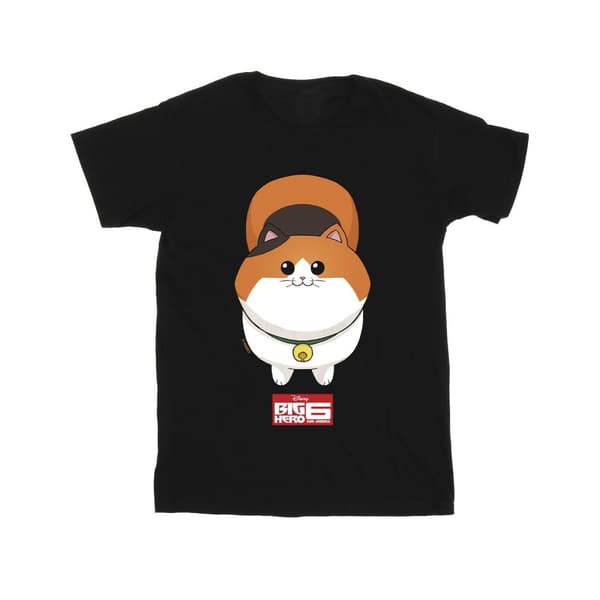 Disney Mens Big Hero 6 Baymax Kitten Face T-shirt