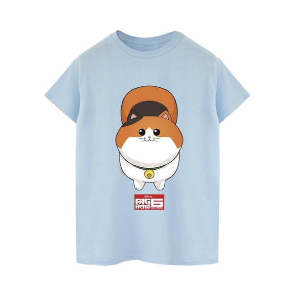 Disney Mens Big Hero 6 Baymax Kitten Face T-shirt