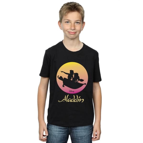 Disney Pojkar - Aladdin - T-shirt med flygande solnedgång
