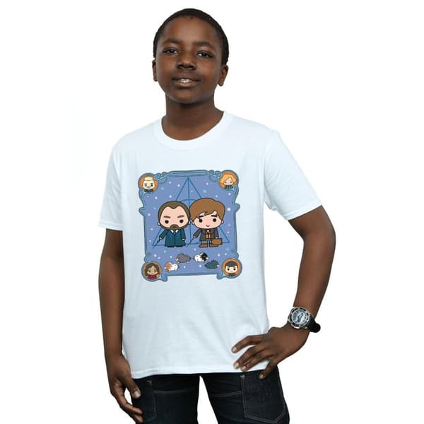 Fantastic Beasts Boys Chibi Newt And Dumbledore T-Shirt