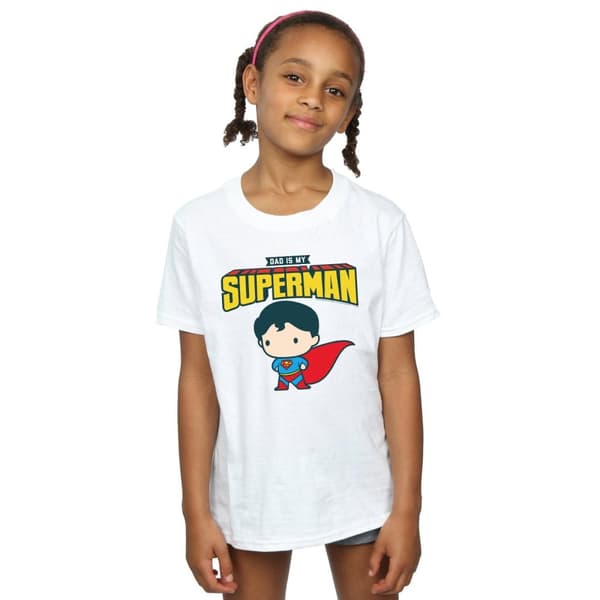 DC Comics Superman My Dad Is My Hero T-shirt i bomull för flickor