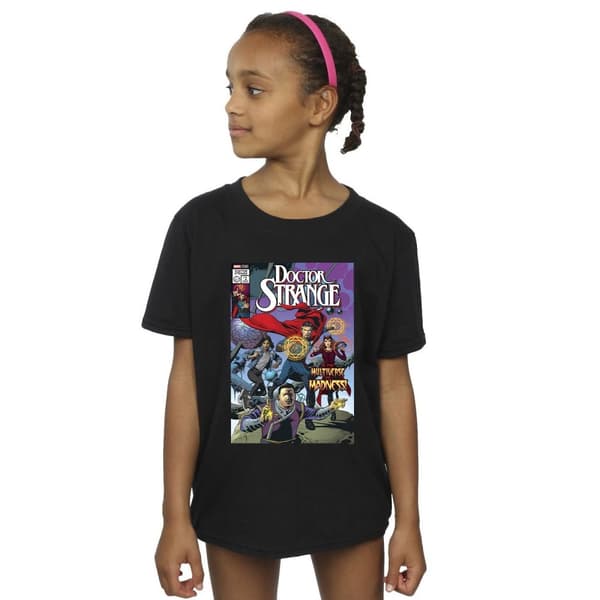 Marvel Girls Doctor Strange Comic Circles Cotton T-Shirt