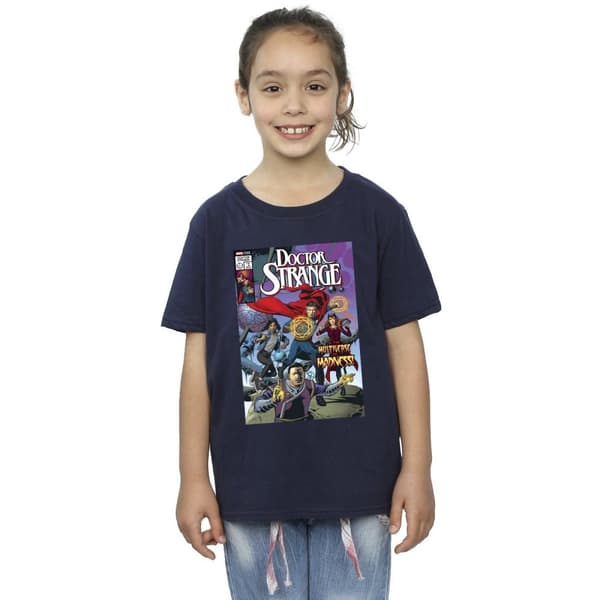 Marvel Girls Doctor Strange Comic Circles Cotton T-Shirt