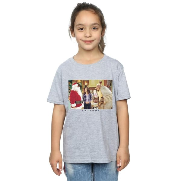 Friends Girls Christmas Armadillo Cotton T-Shirt