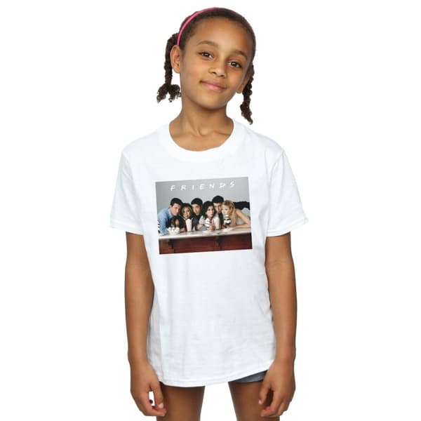 Friends Girls Group Photo Milkshakes Cotton T-Shirt