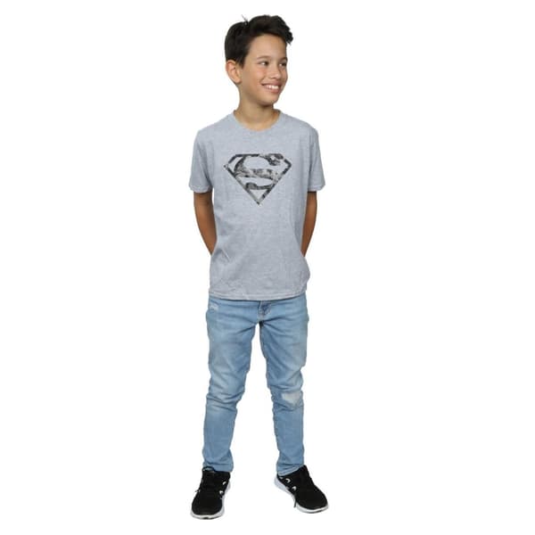 DC Comics Pojkar - Superman T-shirt med marmorlogga
