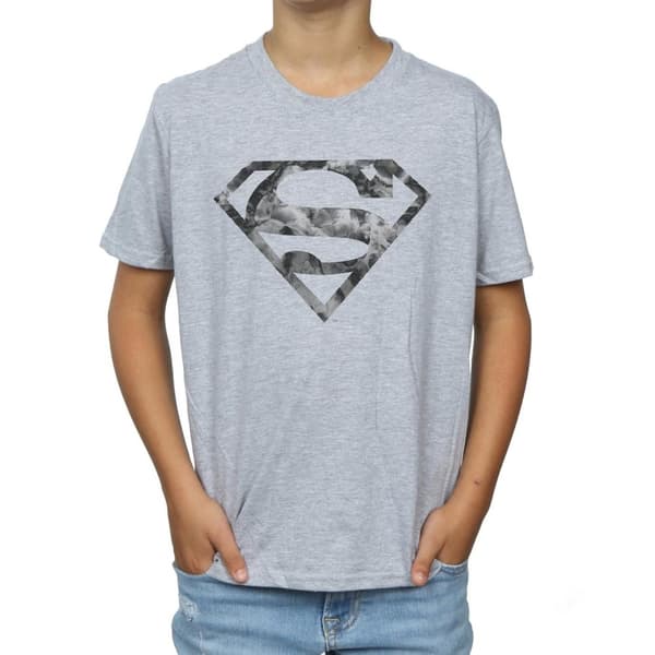 DC Comics Boys Superman Marble Logo T-Shirt
