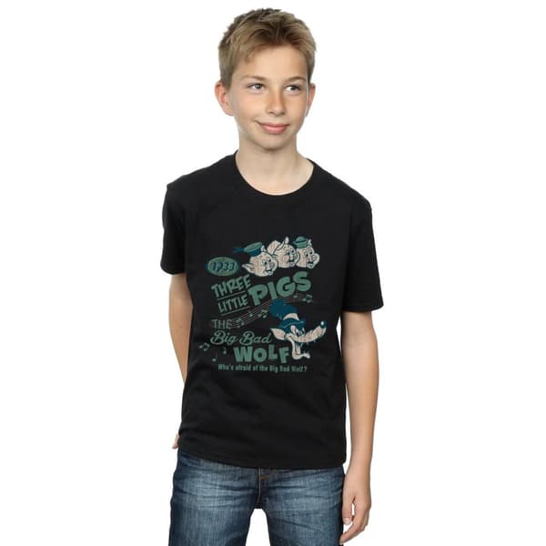 Disney Boys Three Little Pigs Who´s Afraid Of The Big Bad Wolf T-Shirt