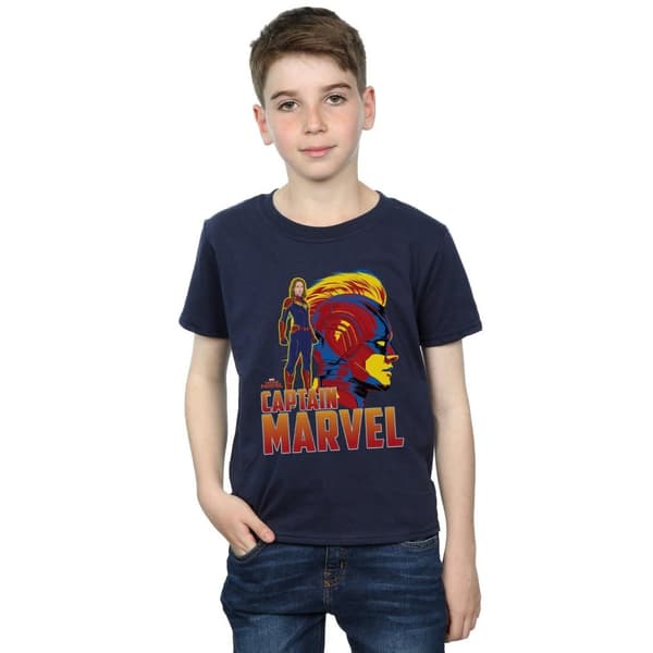 Marvel Boys Captain Marvel Character T-Shirt