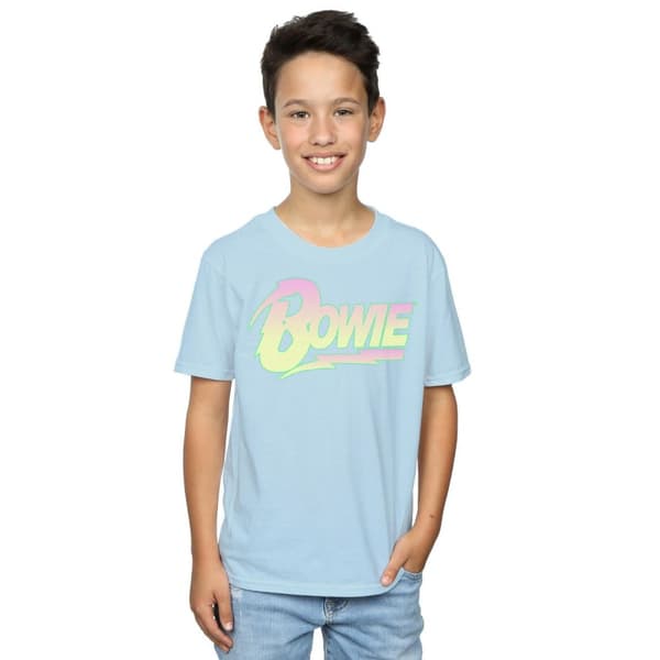 David Bowie T-shirt med neonlogga för pojkar