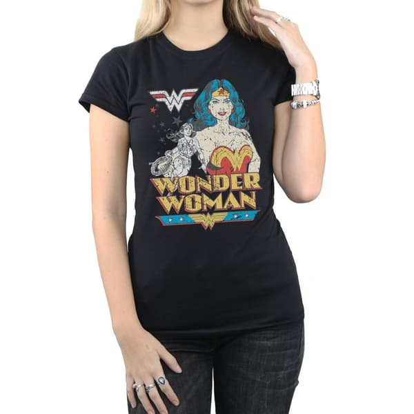 DC Comics Womens/Ladies Wonder Woman Posing Cotton T-Shirt