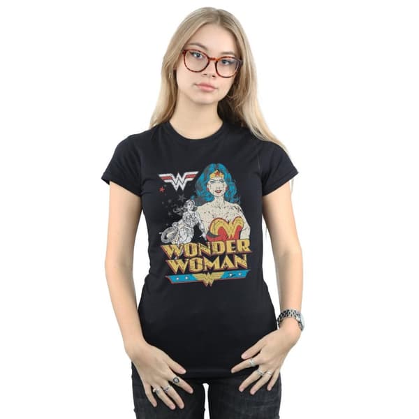 DC Comics Womens/Ladies Wonder Woman Posing Cotton T-Shirt
