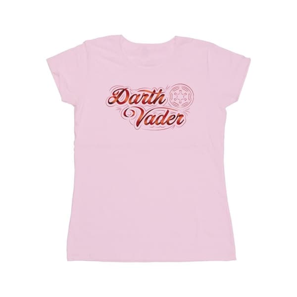 Star Wars Dam/Tjej - Obi-Wan Kenobi - Darth Vader - T-shirt i bomull med skriftband