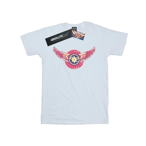 Marvel Boys Captain Marvel Wings Patch T-Shirt