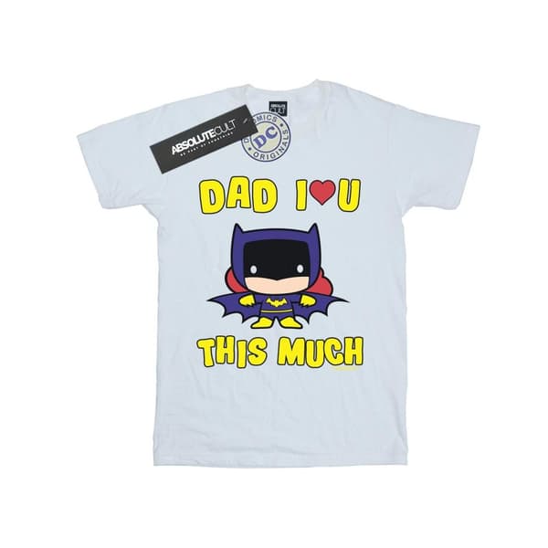 DC Comics Flickor Batman Dad I Love You This Much T-shirt i bomull